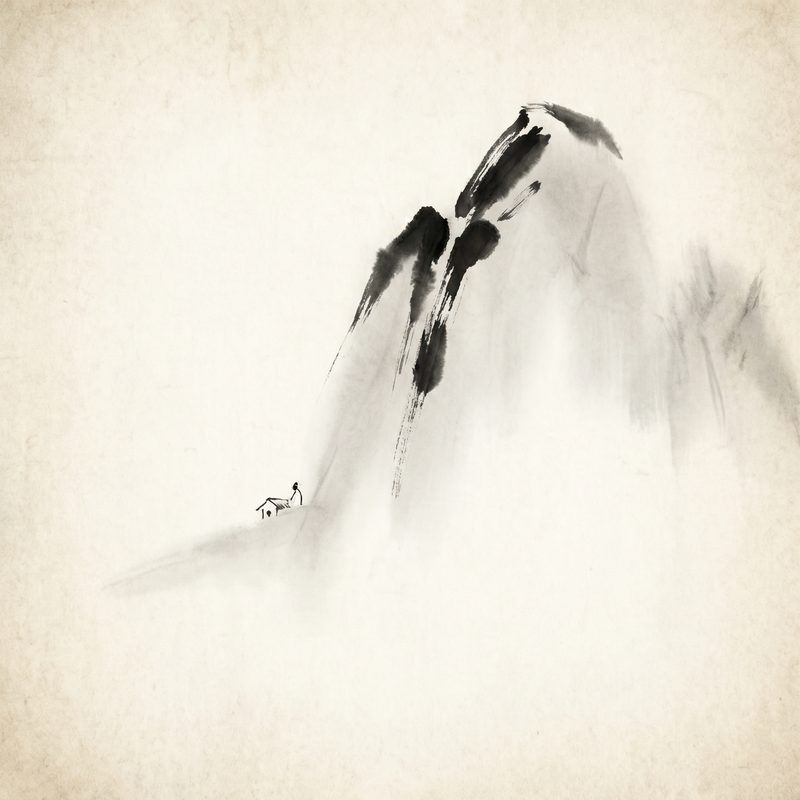 51吃瓜水墨晕染的禅意 - www.eqzsrde.cn